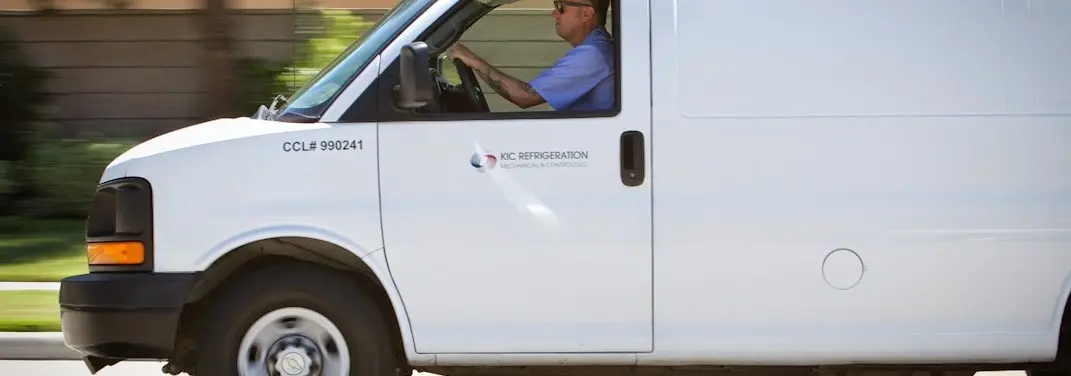 KIC Refrigeration service vehicle serving Ralston area
